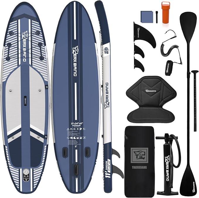 Aufblasbares Stand-Up-Paddle-Board mit Zubehör 335 × 86 × 15 cm, SUP Board für Erwachsene, Kollektion Shadow