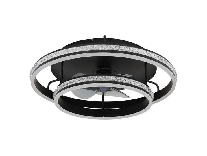 Globo Deckenventilator, Metall, Kunststoff, F, 20 cm, CE, Fernbedienung, Sommerbetrieb, Winterbetrieb, Farbtemperaturwechsler, Lampen & Leuchten, Innenbeleuchtung, Deckenlampe, Deckenlampen