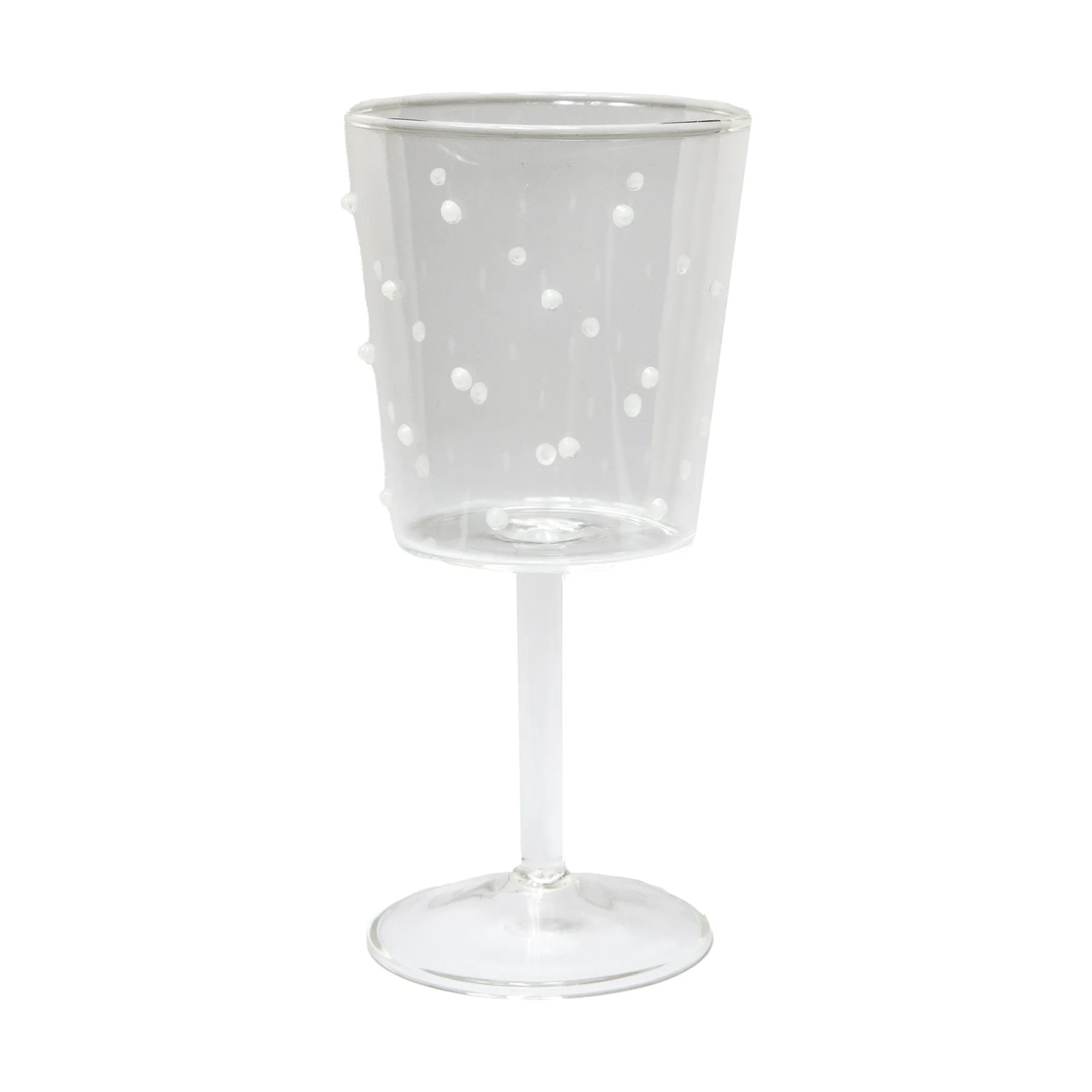 Olsson & Jensen Venezia wijnglas met witte stippen