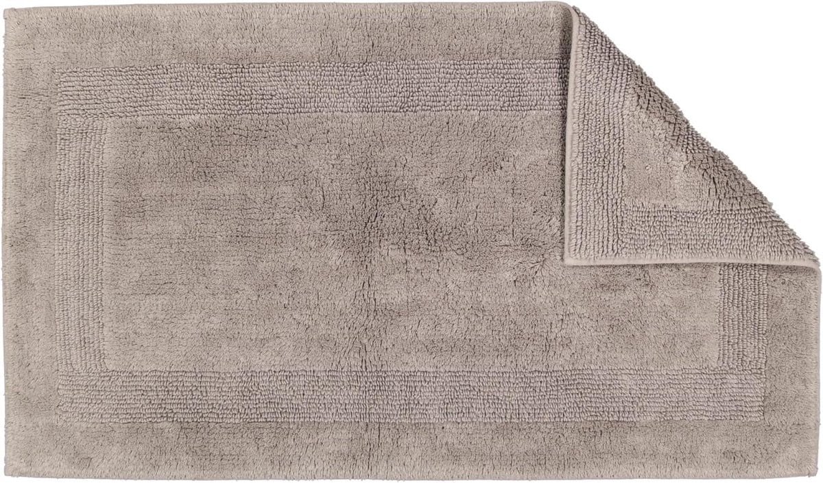 Luxe Badmat Grafiet - Zachte Omkeerbare Vloermat voor Badkamercomfort - 32 x 49 cm