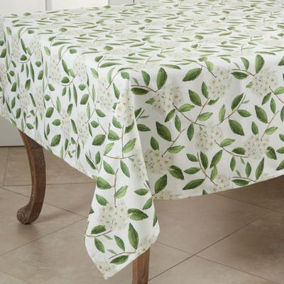 Saro Lifestyle "Floral Design Square Tablecloth - 55"""