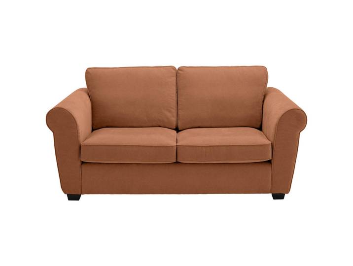 Carryhome 2,5-Sitzer, Rost, Kunststoff, Füllung: Schaumstoff, 196x88x86 cm, Typenauswahl, Rücken echt, Wohnzimmer, Sofas & Couches, Sofas, 2-Sitzer Sofas