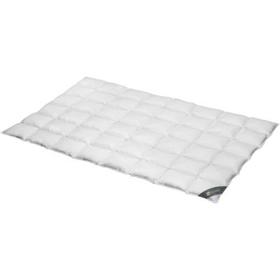 Daunenbettdecke SPESSARTTRAUM "Wildente Bettdecken 135x200cm & weitere Größen", silber (silberfarben), B:240cm L:220cm, Bezug: 100% Baumwolle. Füllung: 100% Daunen, Bettdecken, Bettdecken Ganzjahresbettdecke, Winter, Sommer