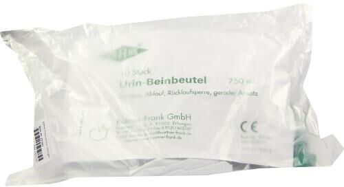 Urin Beinbeutel rückl.sp.m.abl.m.vlies gerade 750 ml