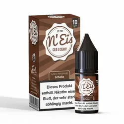Schokolade Hybrid NicSalt Liquid by n‘Eis 10ml / 10mg