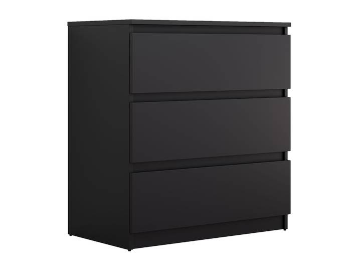 Moderne Kommode HANA M3, Schwarz matt