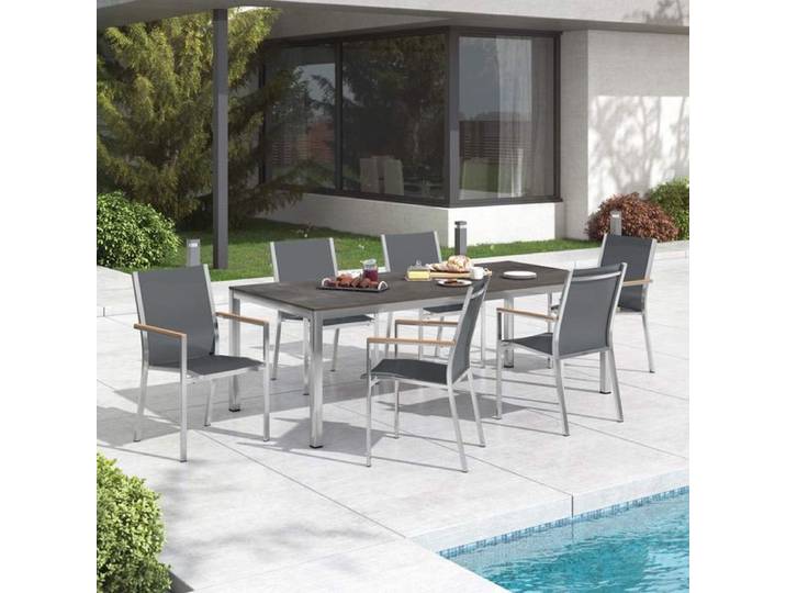 Stern Cardiff Gartenmöbel-Set L (6 Plätze) mit OUTLIV. Tisch 220x100cm
