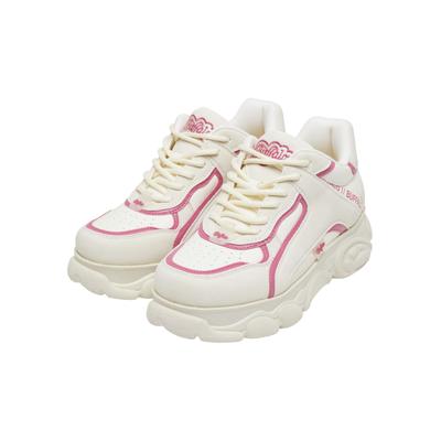 Trainingsschuh BUFFALO "Buffalo CLD ECHO", Damen, Gr. 39, pink (weiß, pink), Polyurethan, Schuhe