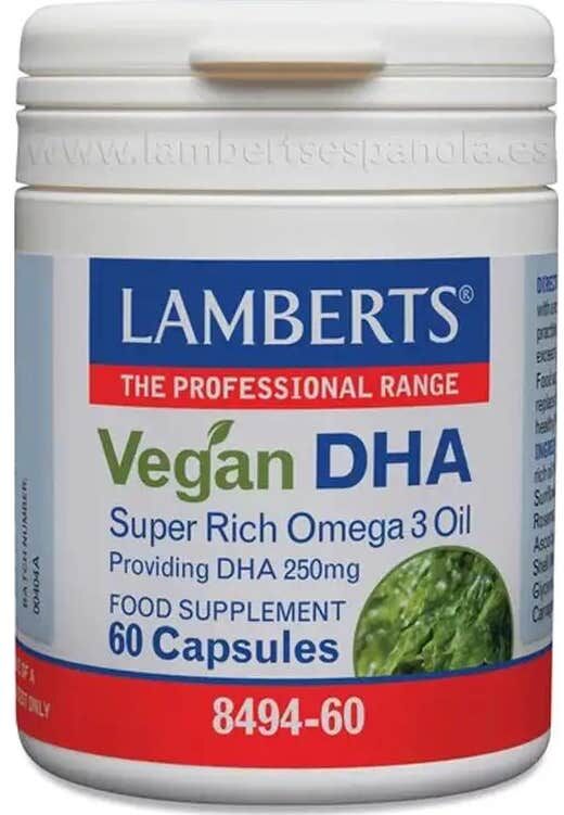 Lamberts DHA vegano 60 cápsulas de 250mg