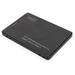 DIGITUS "2,5"" SATA Festplattenadapter M.2 oder mSATA SATA 3 6 Gbit/s, Schreibgeschwindigkeit 520 MB/s"