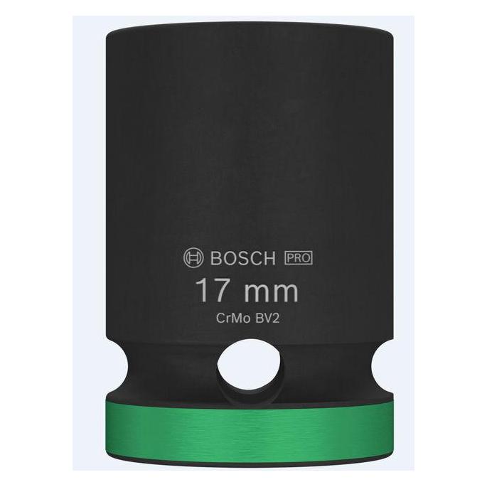 Bosch Professional Zubehör PRO Impact Steckschlüsseleinsatz, 1/2", 17 mm, Standard (17 mm) (2608003048)