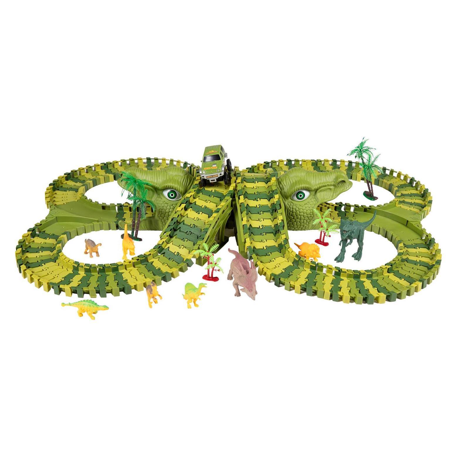 Lobbes Dinotrack Umfangreiches Spielset, 200-teilig. (66458733)