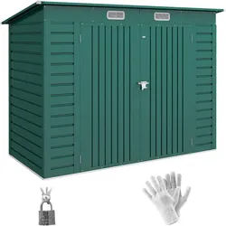 Outsunny - Gerätehaus - 249Lx121Wx183Hcm - Grün