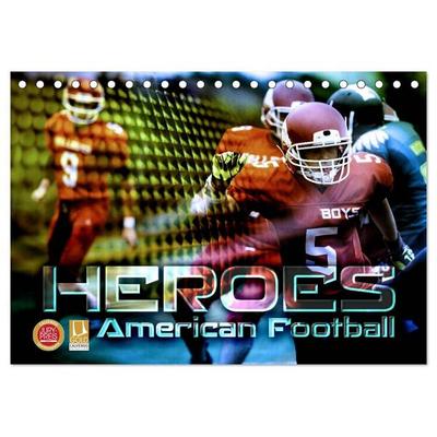 HEROES - American Football (Tischkalender 2027 DIN A5 quer), CALVENDO Monatskalender