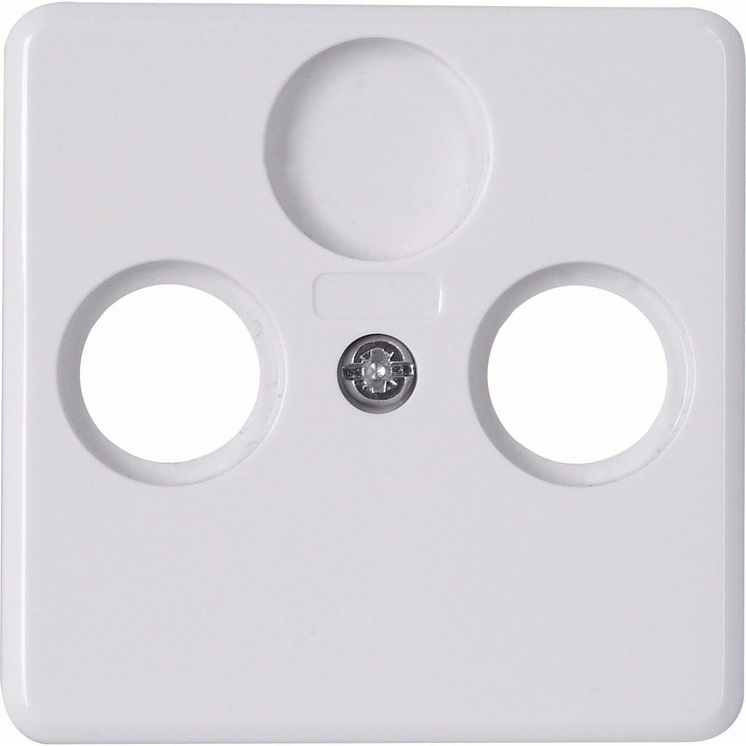 KOPP Heinrich Kopp coaxkabelafdekking 3 gaten arktisch wit