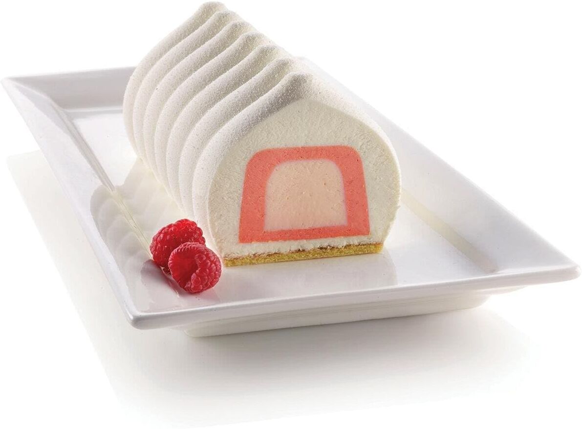 Backform "eckig Einleger", beige (natur), B:5cm L:22cm, Silikon, Küchenformen, Backform natur B/H/L: 5cm x 4cm x 22cm