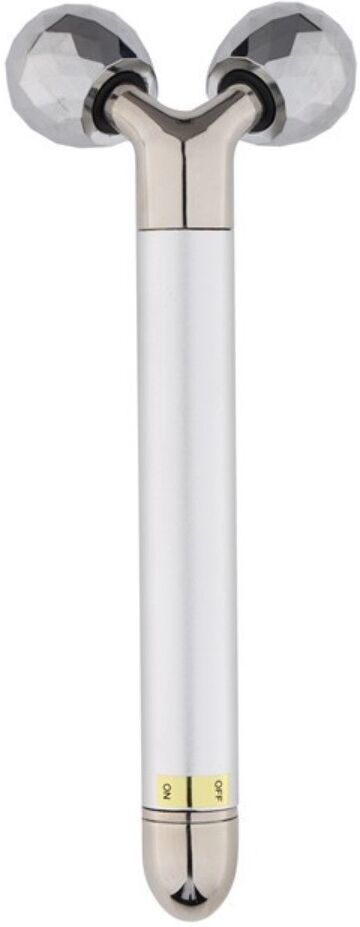 INF Metall-Gesichts-Massagebar – Handlicher 3D-Roller für Gesicht und Augen, Gua Sha zur Förderung der Mikrozirkulation der Haut Silber