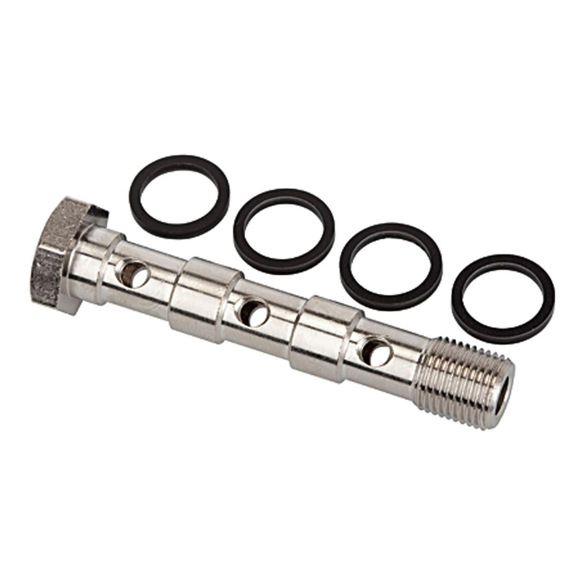 Riegler Hohlschraube, dreifach, G 1/4, Messing vernickelt (764.014)