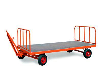 Stahlrohrwände für Schwerlast-Industrieanhänger, 750 mm hoch, 2 Stück