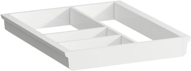 LAUFEN Space Ordnungssystem H4954071606311 32x4,5x37,4cm, für große Schubladen, weiß