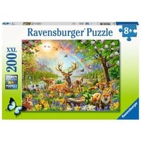Kinderpuzzle Anmutige Hirschfamilie 200 Teile