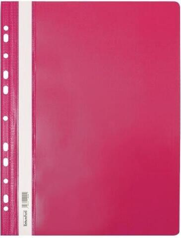 Biurfol Hardcover register hangend PVC roze (10 stuks)