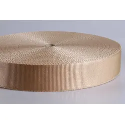 PP-Gurtband | Art. 9102 | beige | Breite 50 mm | 1,6 mm stark | 50 mtr. Rolle