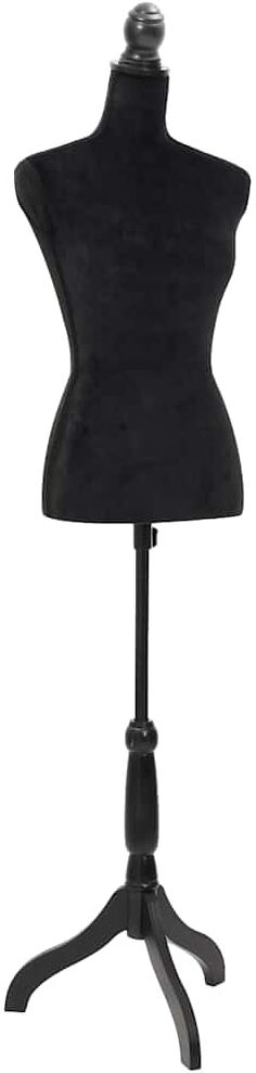 vidaXL Buste de couture Mannequin de Femme Noir