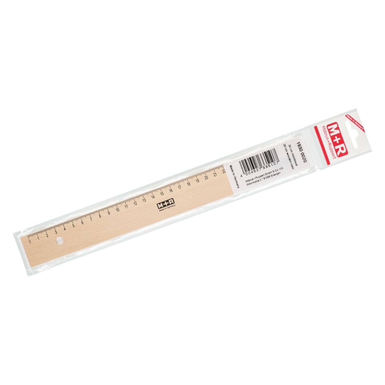 Pagna Holzlineal 30cm im Blister (30 cm, Holz) (719300020)