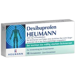 Dexibuprofen HEUMANN 200 mg 10 St