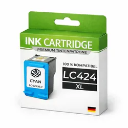Tintenpatrone LC424C Cyan für Brother LC424C Premium Alternative Günstig für Brother DCP-J1200W, DCP-J1200WE