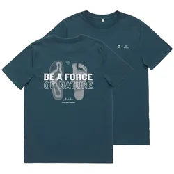 Vivobarefoot Damen/Herren/Unisex Force Of Nature T-Shirt S blau
