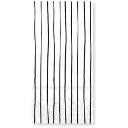 Chic Antique Streifenserviette, L20/B10 cm, weiss