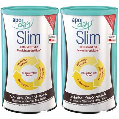 Apoday Schoko Slim Pulver Dose 2x 2x450 g
