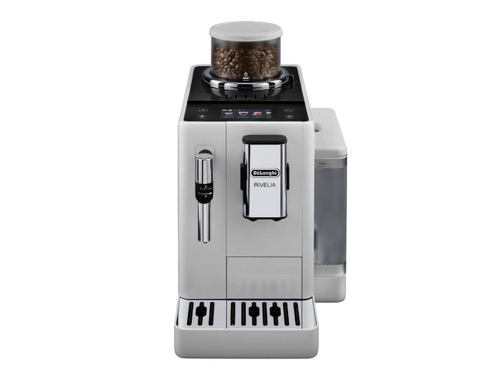 Machine à café expresso à grains DeLonghi Rivelia FEB4435.B, coloris blanc
