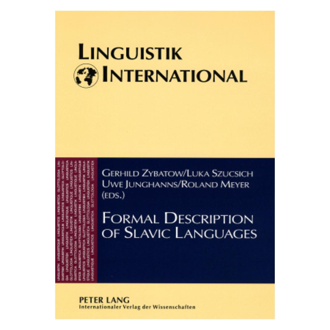 Peter Lang Formal Description of Slavic Languages (Englisch, Softcover, Gerhild Zybatow, Luka Szucsich, Roland Meyer, Uwe Junghanns) (56030310)