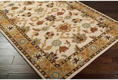 Livabliss Handmade Nick Bordered Wool Area Rug
