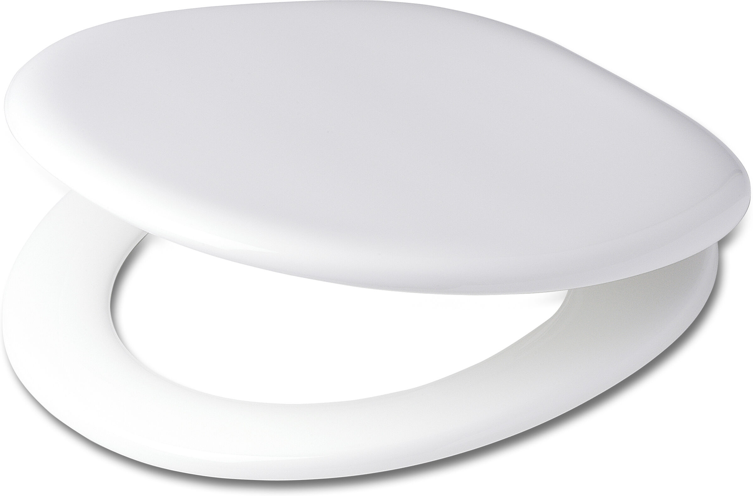 Pagette Pagette Orenda WC siège 795471802 blanc, avec revêtement, emboîtable par le haut