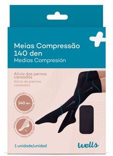 Wells Meias Compressão 140 Den AG 1 un