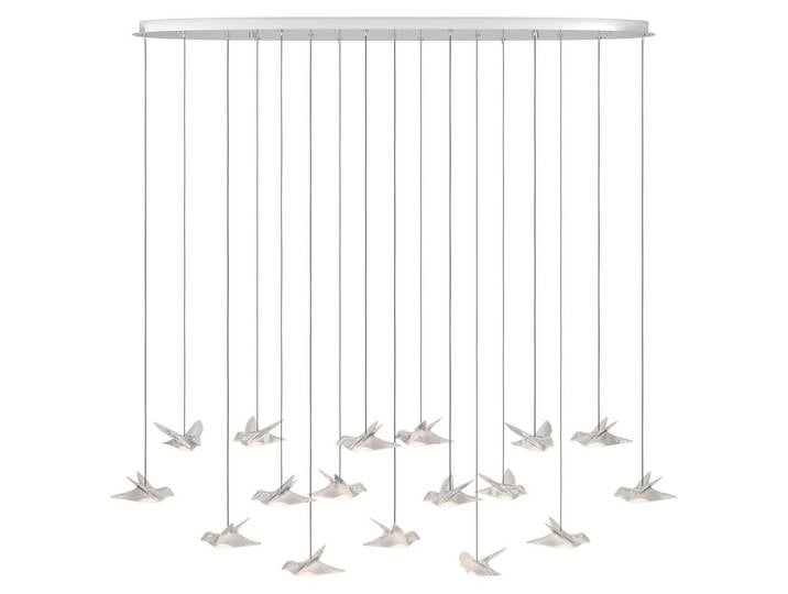 Suspension 1 lumière\, modèle Paratebueno\, finition chrome
