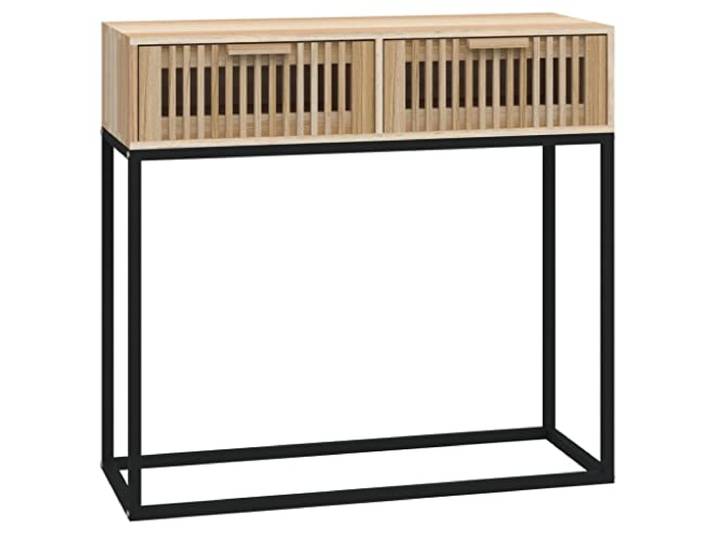 Heofavd Konsolentisch 80x30x75 cm Dielentisch mit 2 Schubladen
