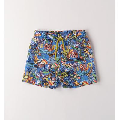 Badehose IDO "BABY BOY ACCESSORIES", Jungen, Gr. 9M, EURO-Größen, bunt (royal, multicolor), Polyester, Badehosen Badehose