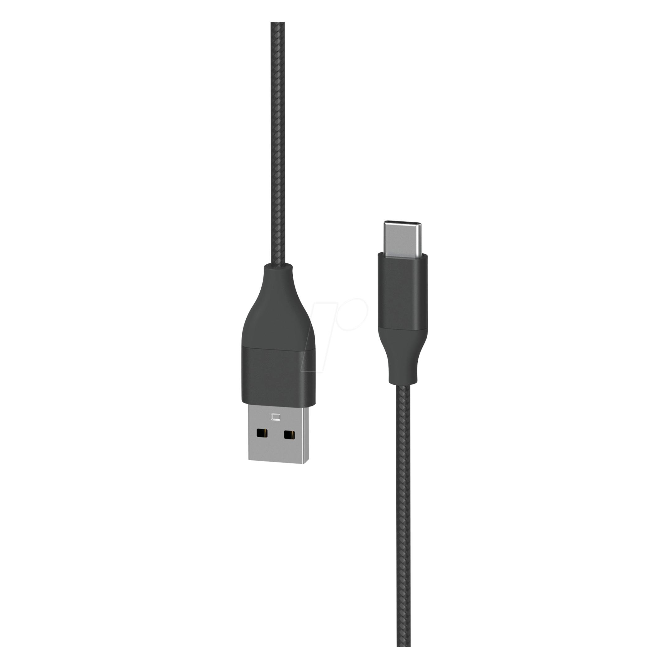 Xlayer PREMIUM Metallic Cable USB to Type-C 1,5m Black (1.50 m, USB 2.0, 60 W) (217083)