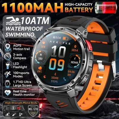 Inspire Essentials Military Grade GPS Smartwatch With Dual Band Navigation And 10ATM Waterproof 11