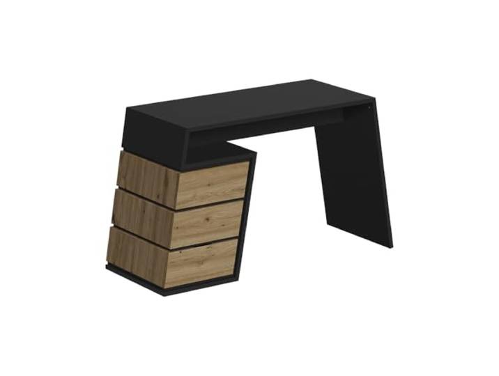 Vicco Schreibtisch Okaro, Anthrazit/Eiche, 105 x 50 cm mit 3 Schubladen, geeignet als Arbeitsplatz im Homeoffice oder Jugendzimmer