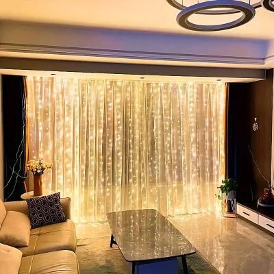 Uplift Picks USB LED Curtain Fairy Lights With Remote And 8 Lighting Modes warm 6mx3m 600led