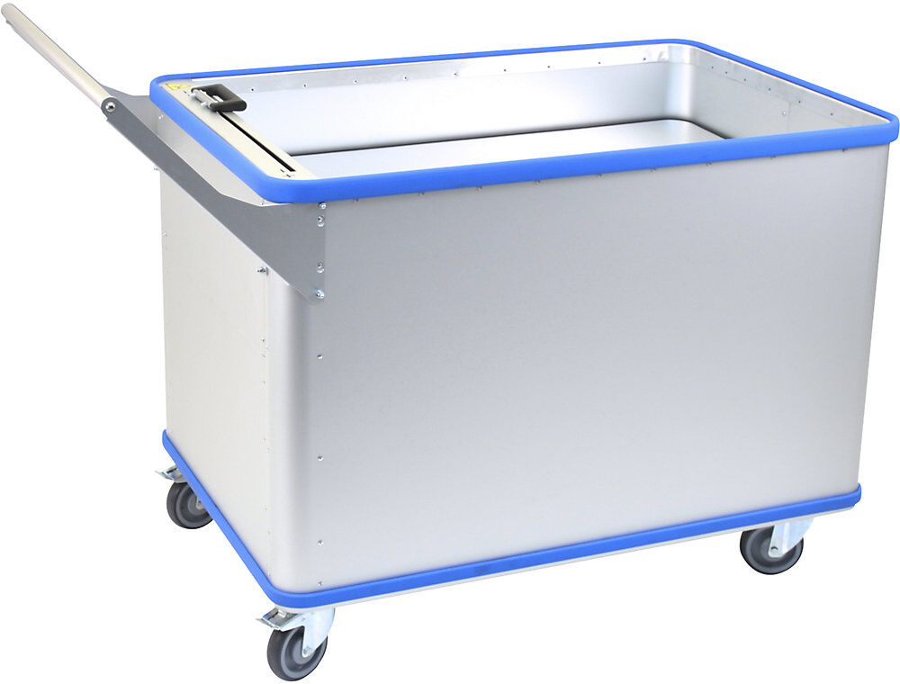 Federbodenwagen, verstellbare Federkraft, Oberfläche eloxiert, Volumen 480 l, mit Quick Grip Gmöhling