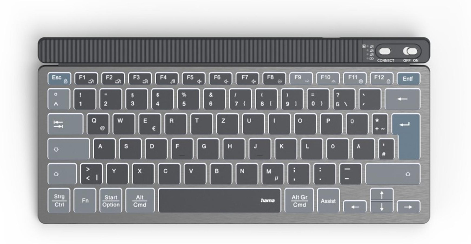 Hama WK-700 draadloos toetsenbord grijs