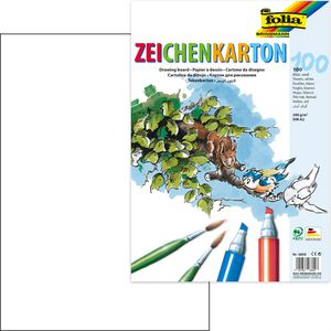 Folia Zeichenblock 8800/100, A2, 200 g/m², weiß, 100 Blatt