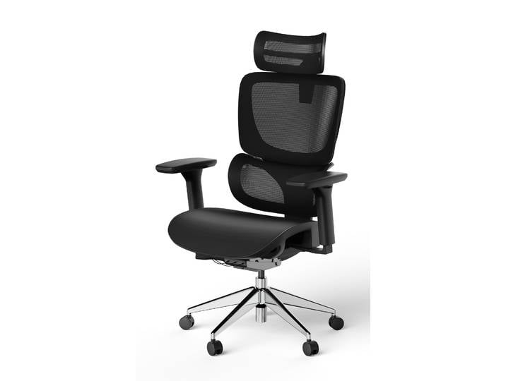 Bürodrehstuhl SENTA FX Hoch Schwarz Silber